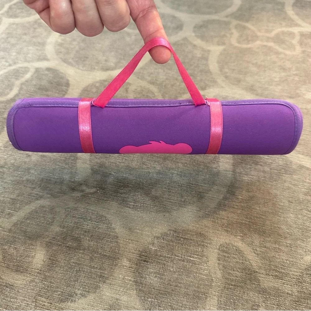 Build-A-Bear Purple Yoga Mat w Pink Accents